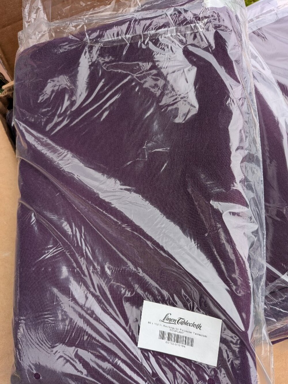 60 x 102 Tablecoth Eggplant